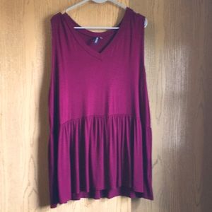 ⭐️Beautiful Burgundy peplum top